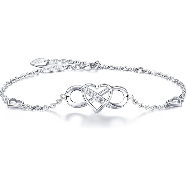 アクセサリー silver 925 love bracelet Sterling Silver Heart Bracelet for Women 925 Adjustable Love
